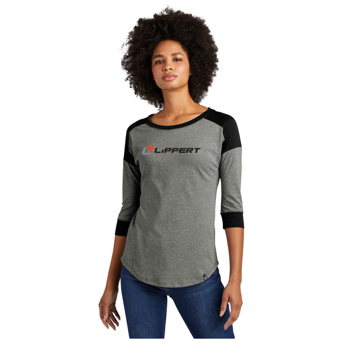 Ladies 3/4 Sleeve Baseball Tee