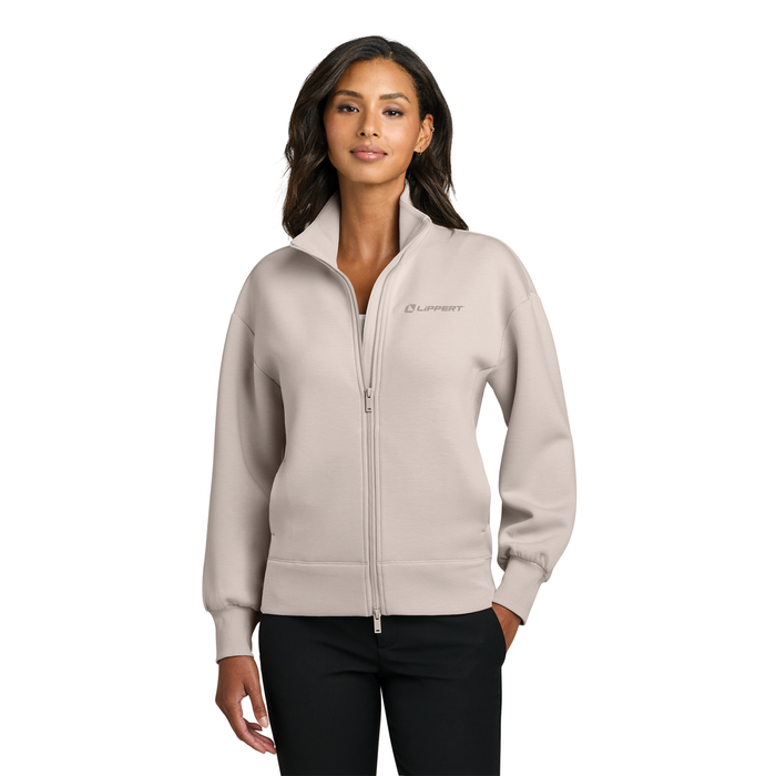 Ladies Soft Full Zip - Warm Quartz - Lippert Tonal Logo