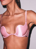 Le Gloss Seduce U-Plunge Bra-pink lady-Fleur du Mal