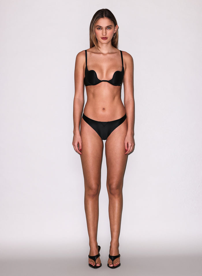 Le Gloss Seduce U-Plunge Bra-black