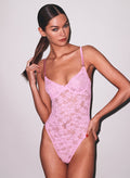 Le Stretch Lace Bodysuit-bisou-Fleur du Mal