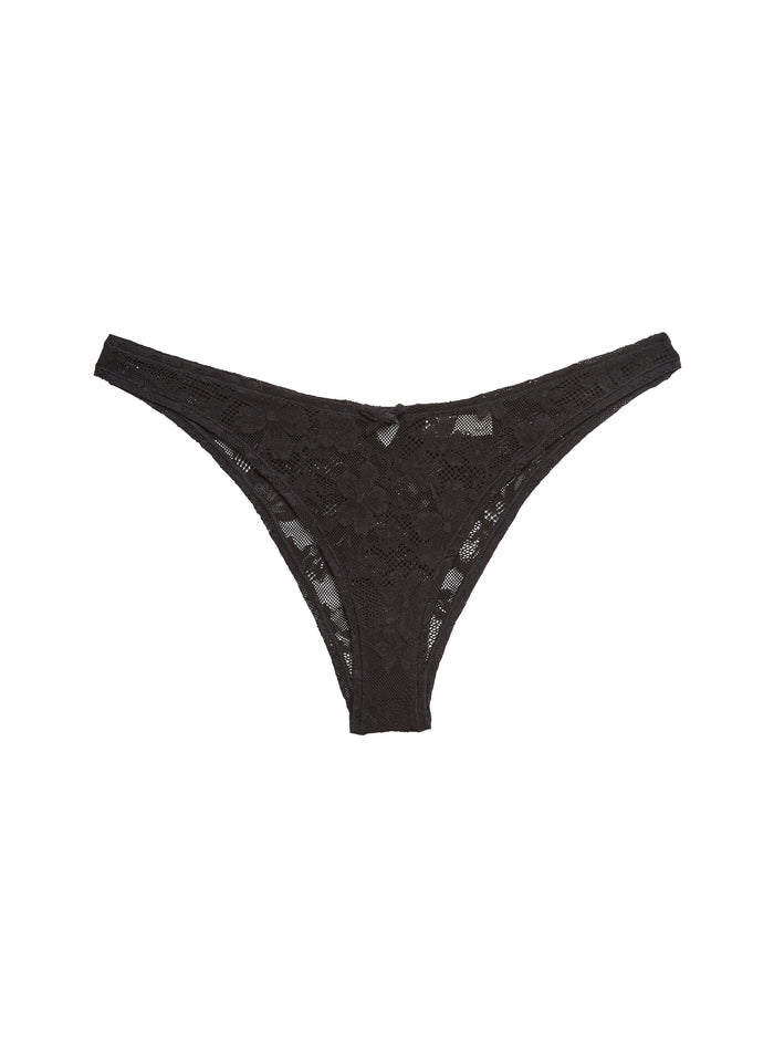Le Stretch Lace Cheeky-black-flat