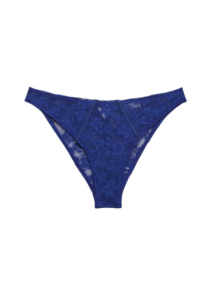 Le Stretch Lace Cheeky-starry blue-flat