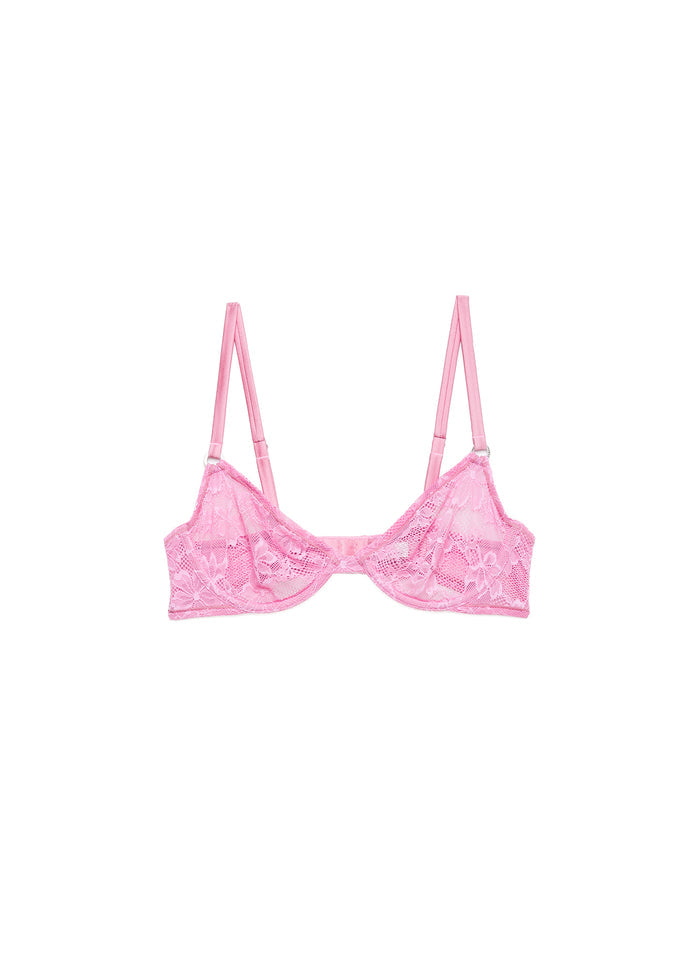 Le Stretch Lace Demi Bra-bisou-flat
