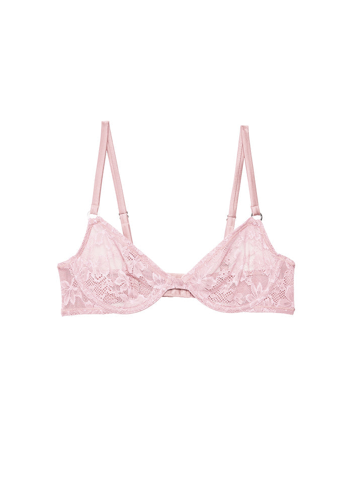 Le Stretch Lace Demi Bra-ballet pink-flat