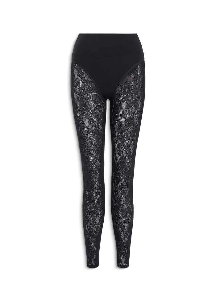 Le Stretch Lace Legging-black