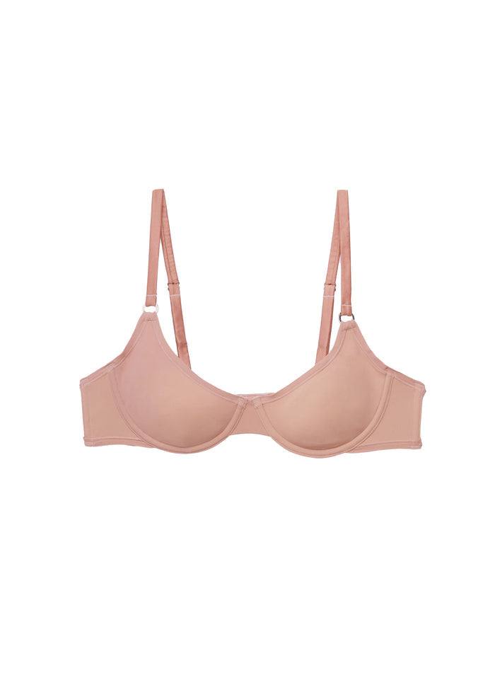 Le Stretch Micro Demi Bra-tan-flat