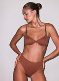 Le Stretch Micro High Waist Brief-caramel-Fleur du Mal