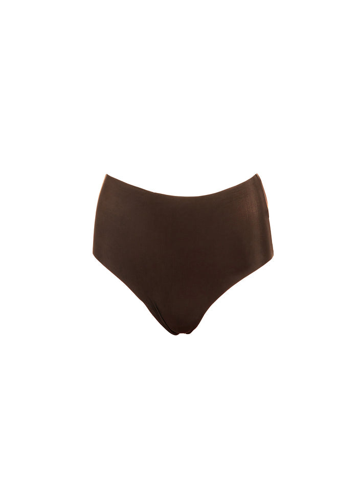Le Stretch Micro High Waist Brief-cocoa-flat