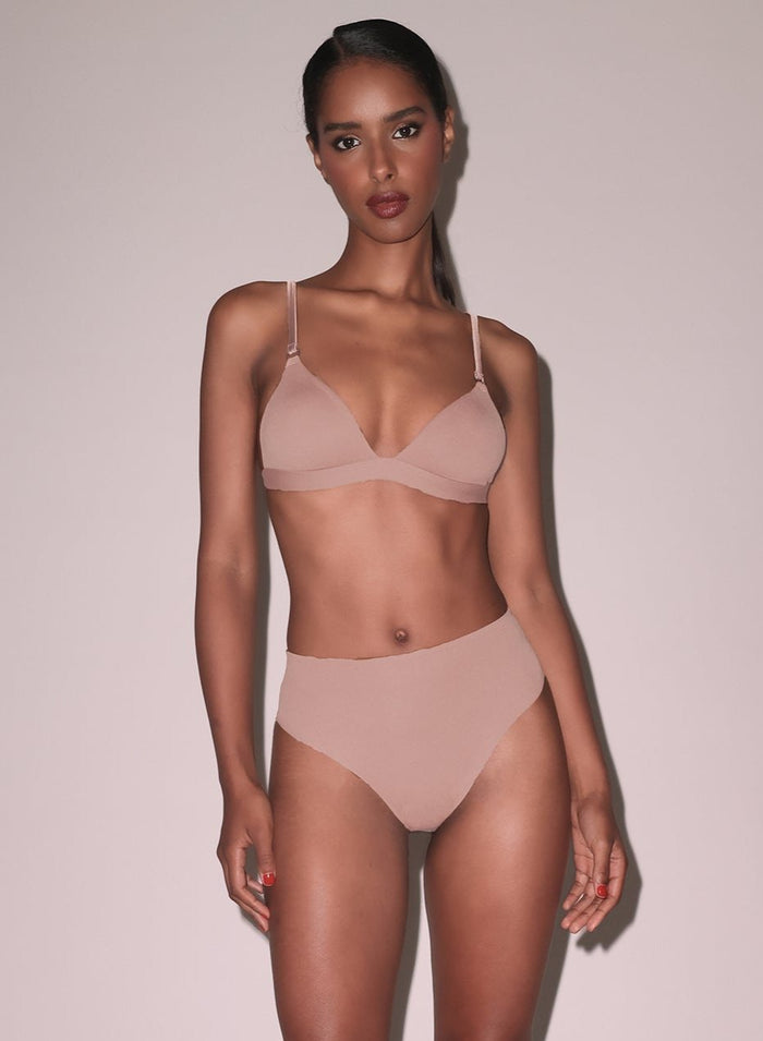 Le Stretch Micro High Waist Brief-tan