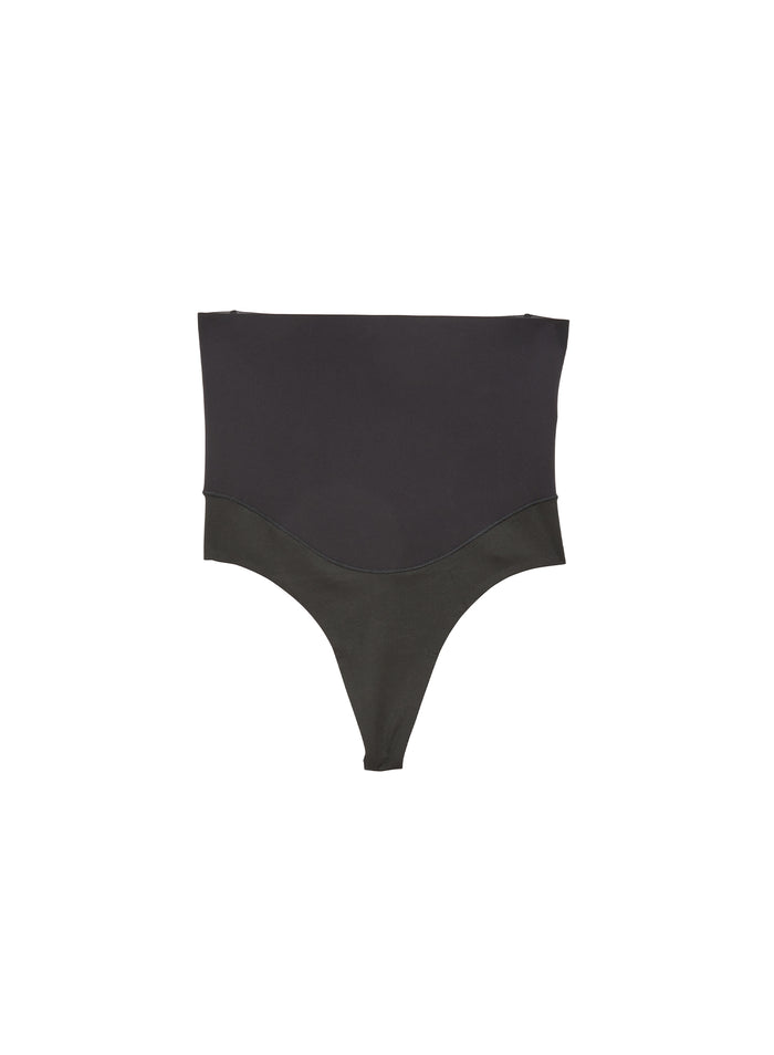 Le Stretch Micro Shaping Thong-black-flat