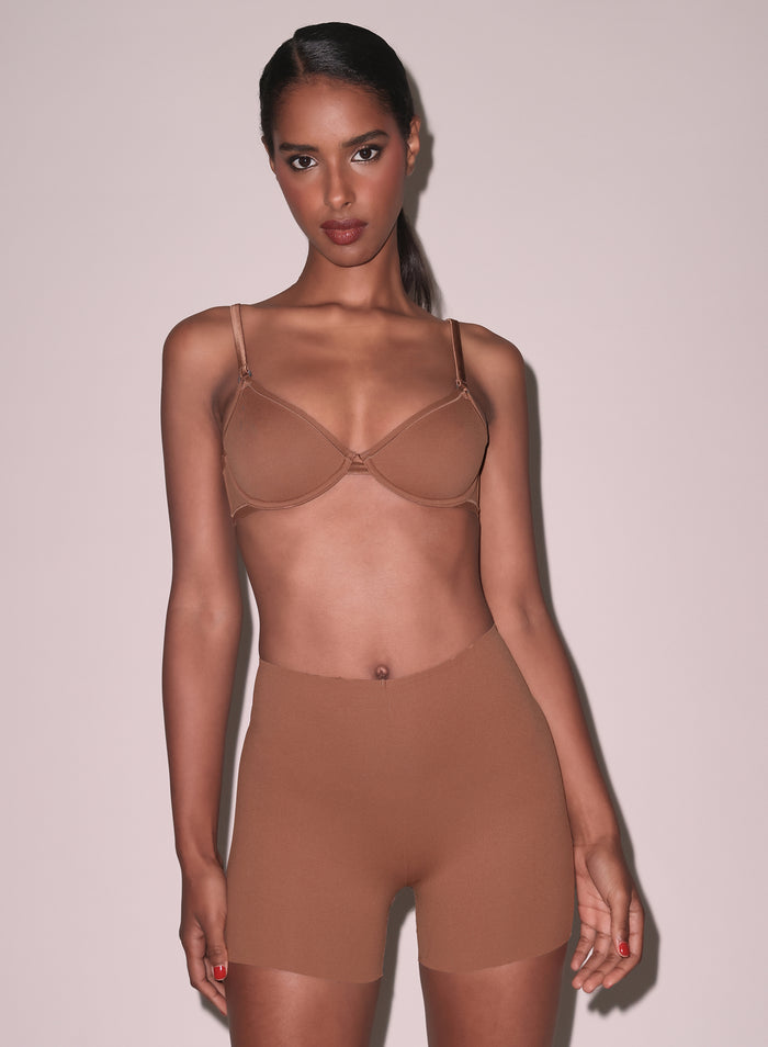 Le Stretch Micro Short-caramel