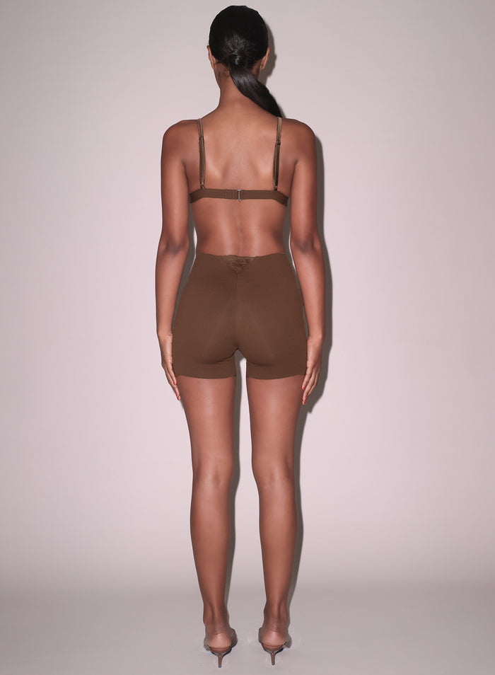 Le Stretch Micro Short-cocoa