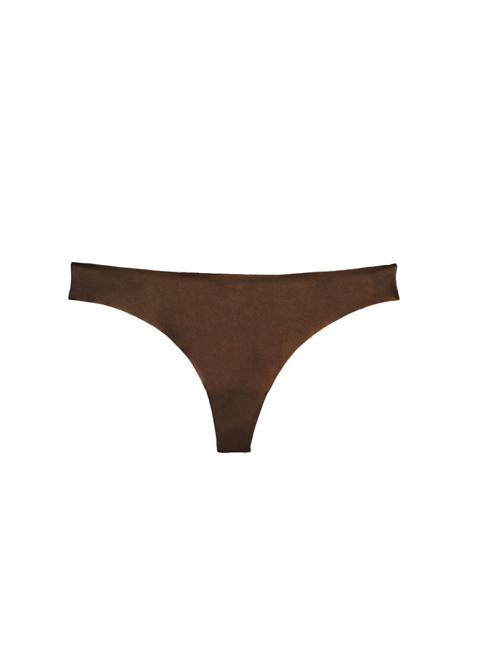 Le Stretch Micro Thong-cocoa-flat