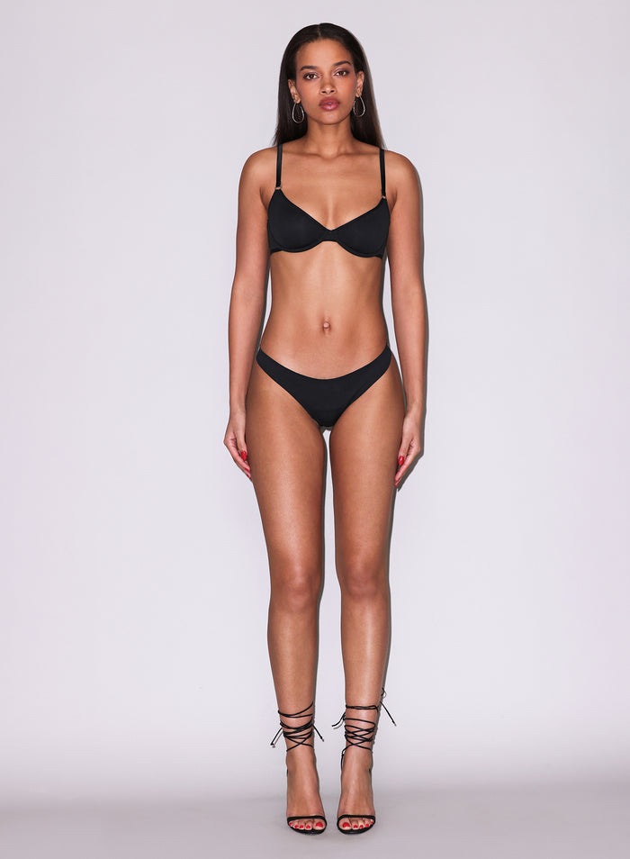 Le Stretch Micro Thong-black