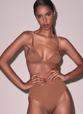 Le Stretch Micro Triangle Bra-caramel-Fleur du Mal