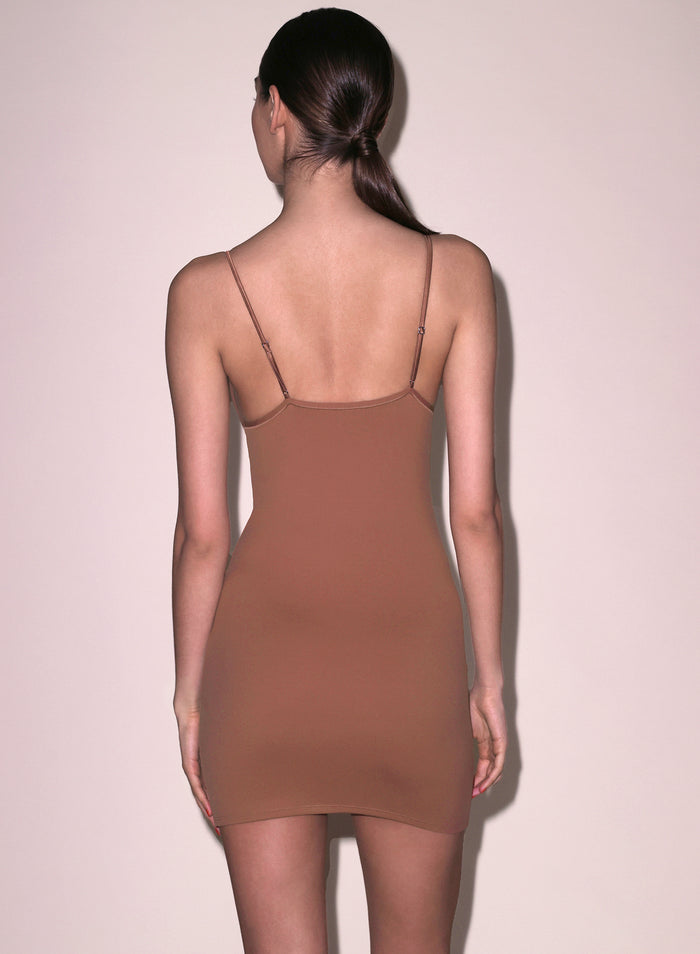 Le Stretch Micro Triangle Slip-caramel