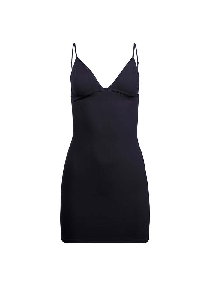 Le Stretch Micro Triangle Slip-black-flat