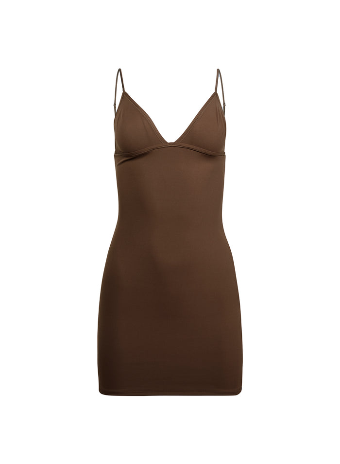 Le Stretch Micro Triangle Slip-cocoa-flat