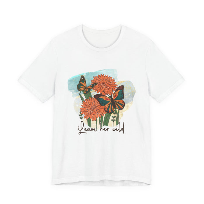 Leave Her Wild Floral Butterfly Tee