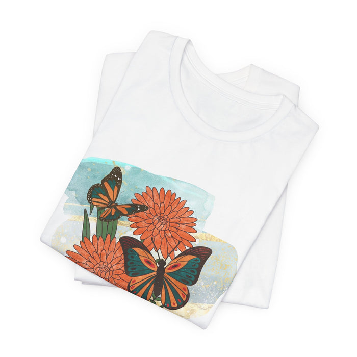 Leave Her Wild Floral Butterfly Tee