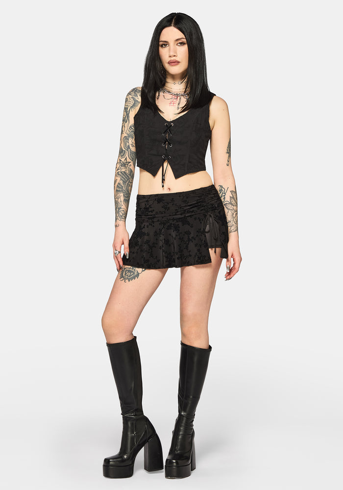 Lila Embroidered Corset Top