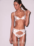 Lily Embroidery Plunge Demi Bra-ivory-Fleur du Mal