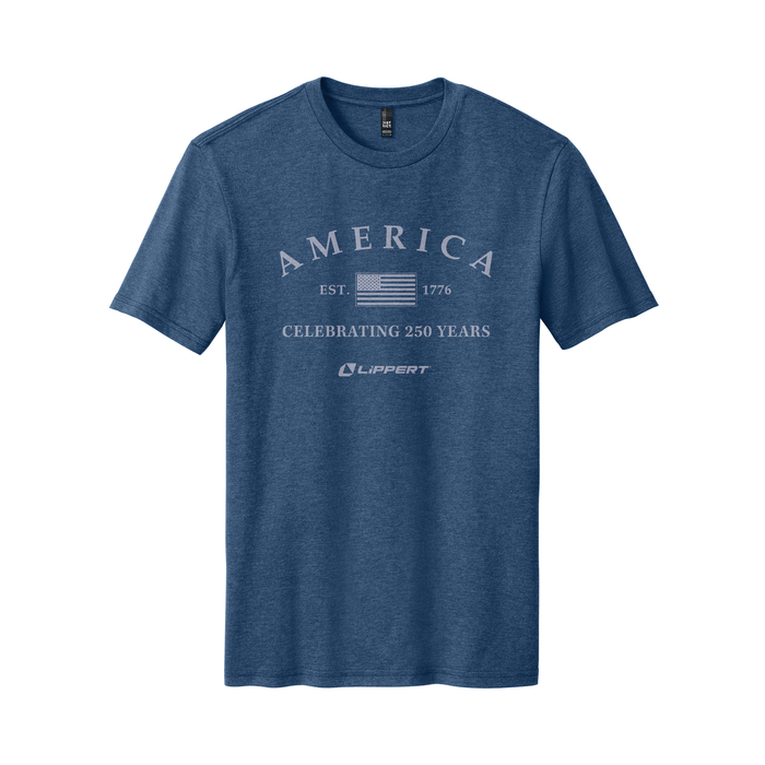 Lippert 250 Years CVC Tee - Deep Royal Fleck