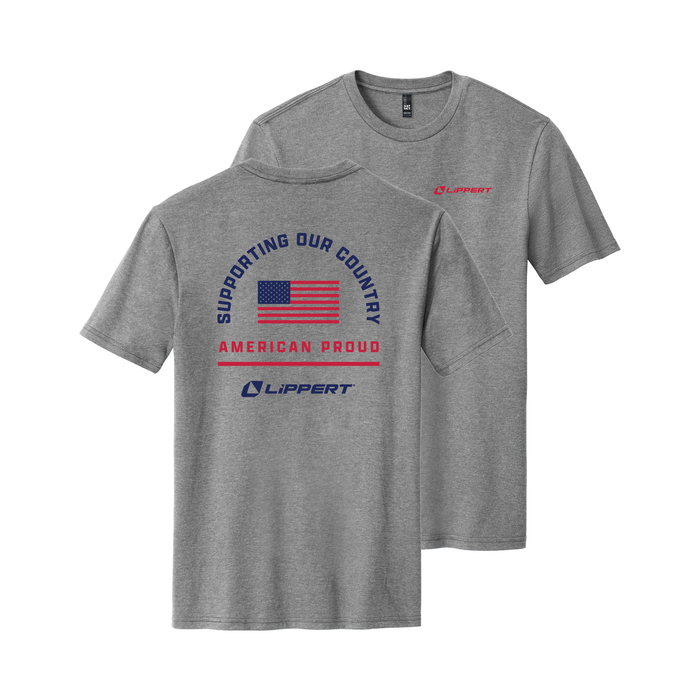 Lippert American Proud CVC Tee - Grey Frost