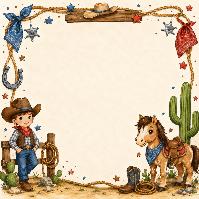Little Cowboy Scrapbook Kit