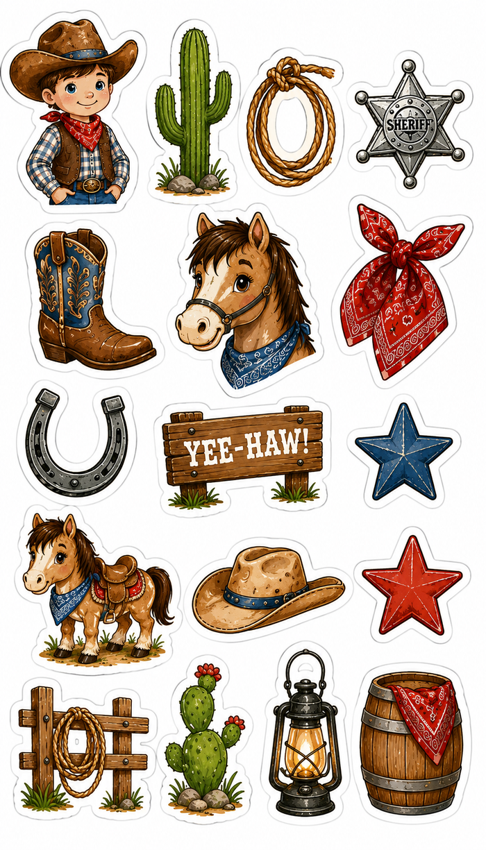 Little Cowboy Scrapbook Kit