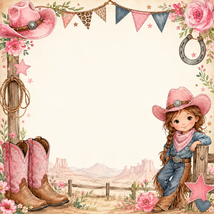 Little Cowgirl Scrapbook Kit