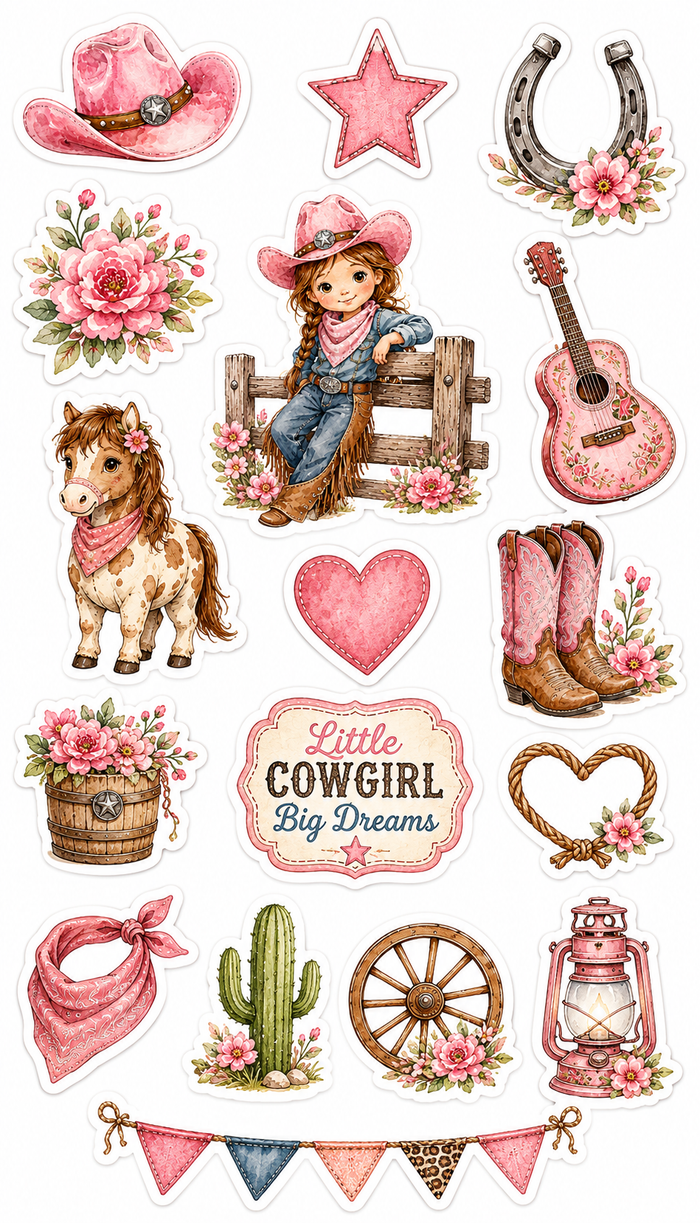 Little Cowgirl Scrapbook Kit