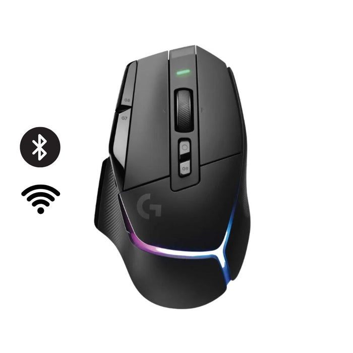 Logitech G502 X PLUS Lightspeed Wireless Optical Mouse Black - شركة القيم العالمية للحاسبات