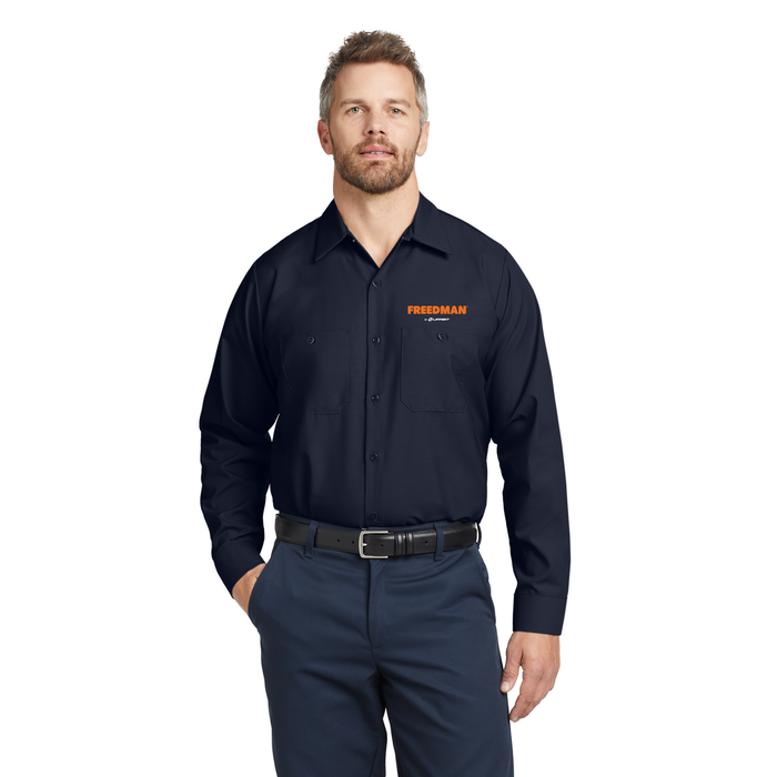 Long Sleeve Work Shirt - SP14 - Freedman - Full Color Logo