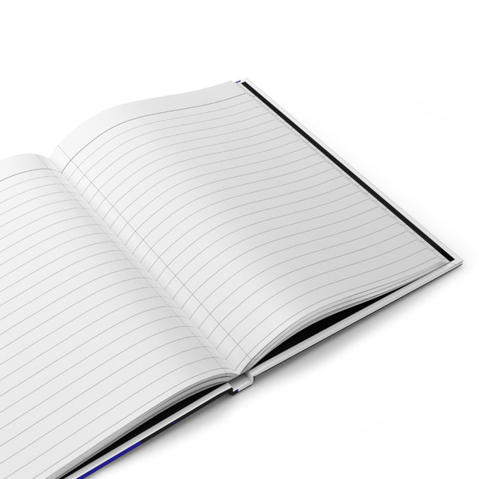 Open pages of the Love & Teddy Bear Journal showing lined paper for writing.