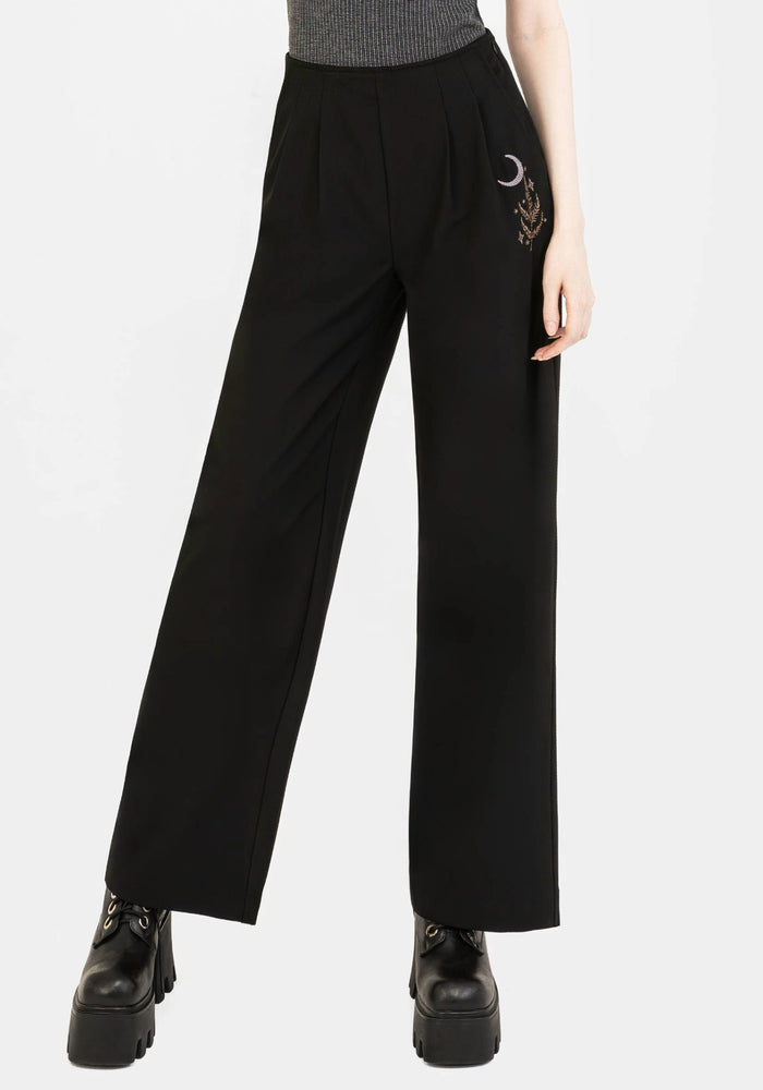 Lucia Embroidered Firefly Pleat Trouser