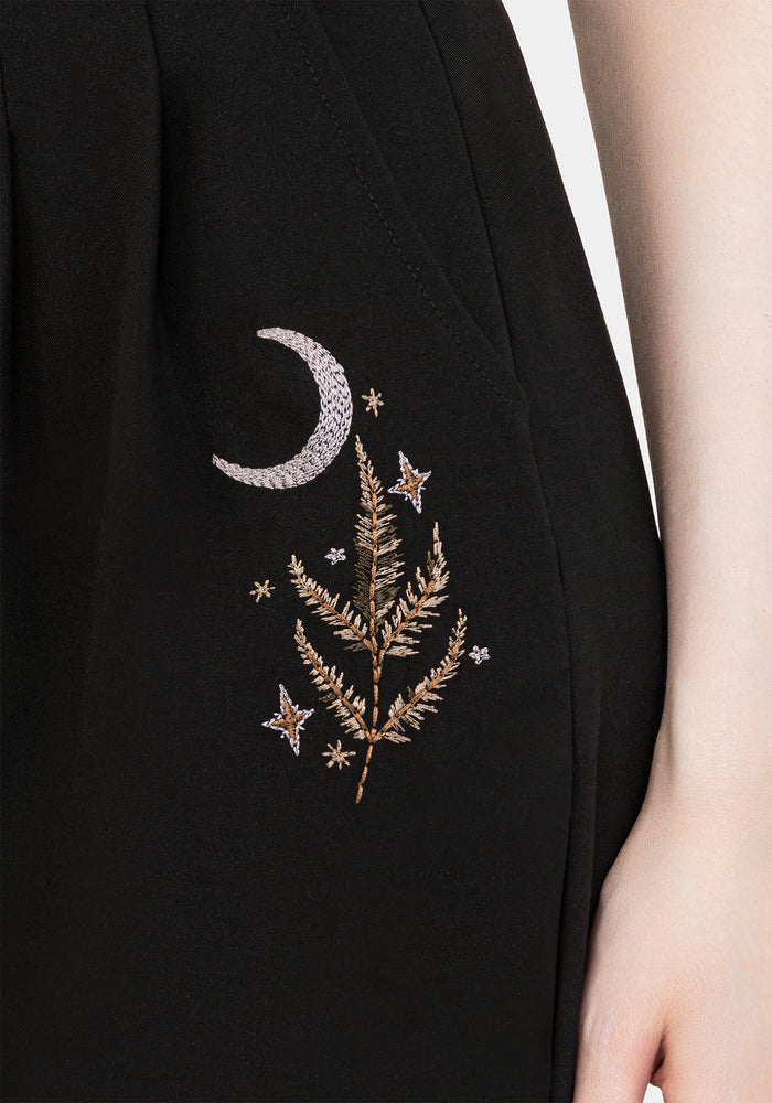 Lucia Embroidered Firefly Pleat Trouser