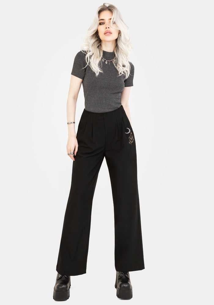 Lucia Embroidered Firefly Pleat Trouser