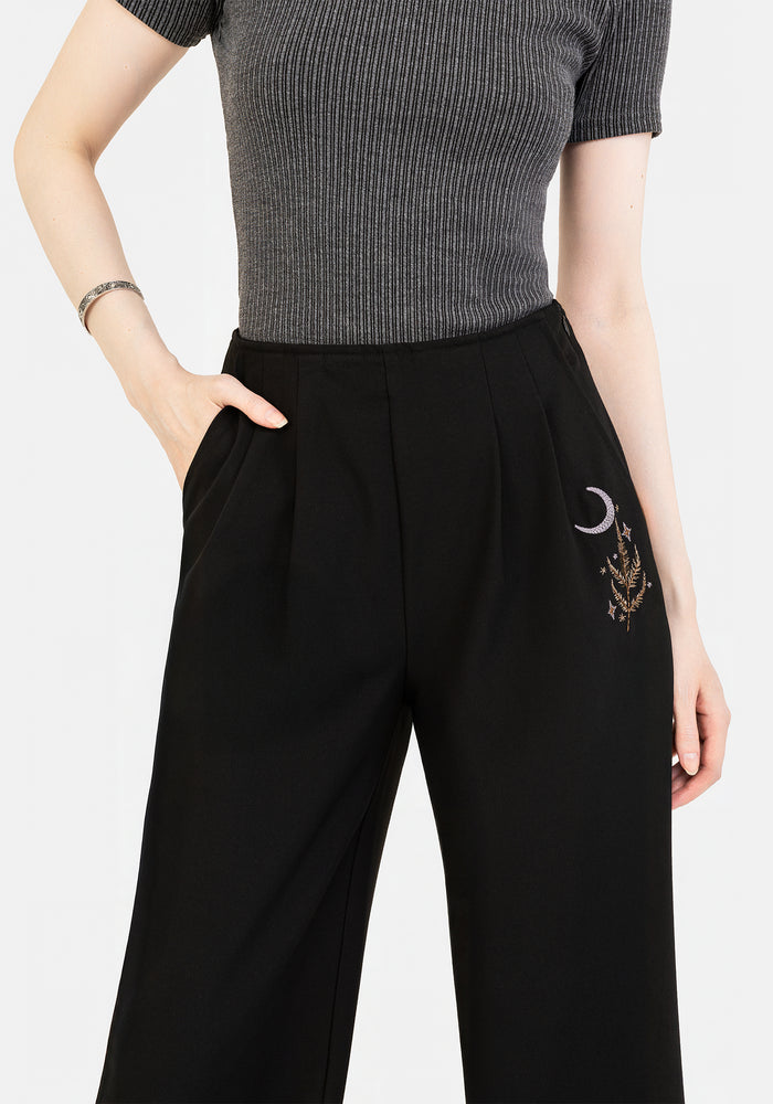 Lucia Embroidered Firefly Pleat Trouser