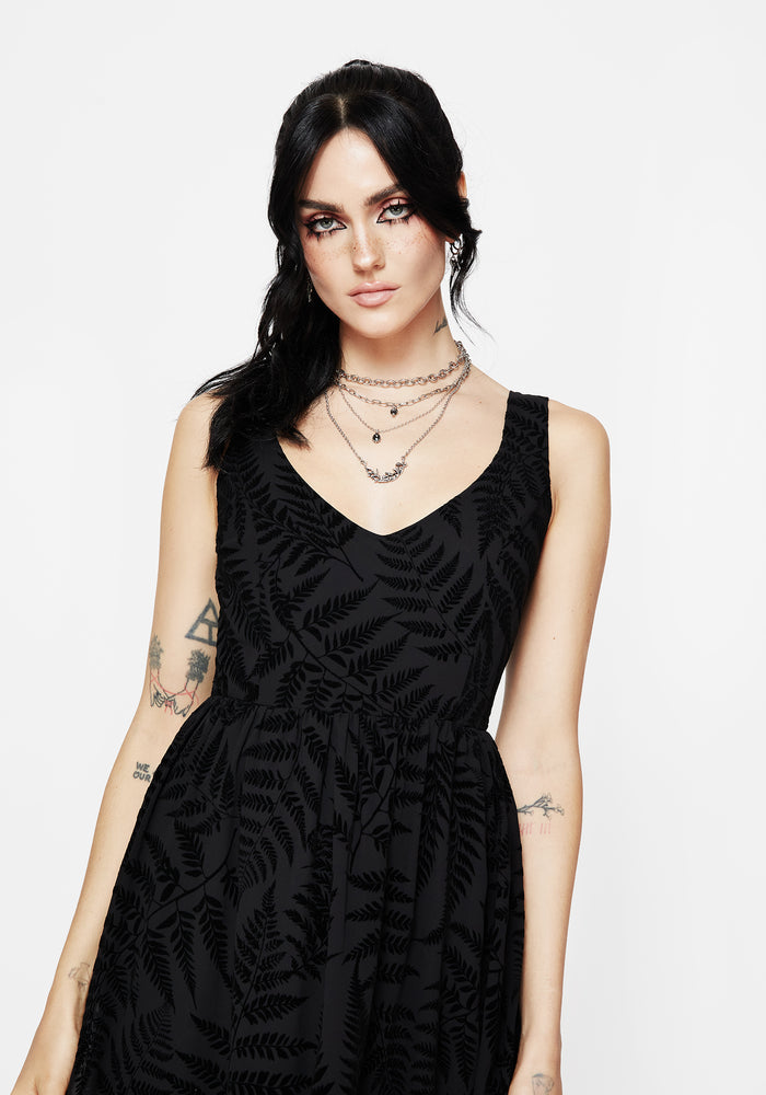 Lunafern Cami Fern Printed Midaxi Dress