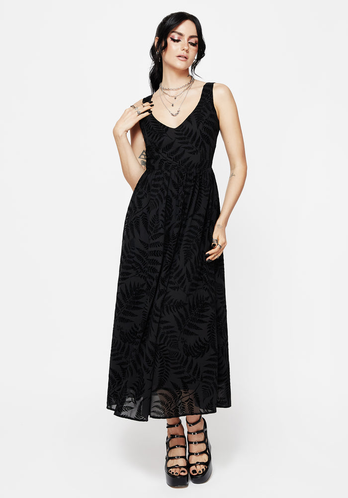 Lunafern Cami Fern Printed Midaxi Dress