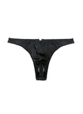 Luxe Crotchless Thong-black-Fleur du Mal-flat