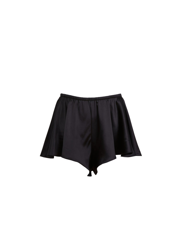 Luxe Flutter Short-black-flat