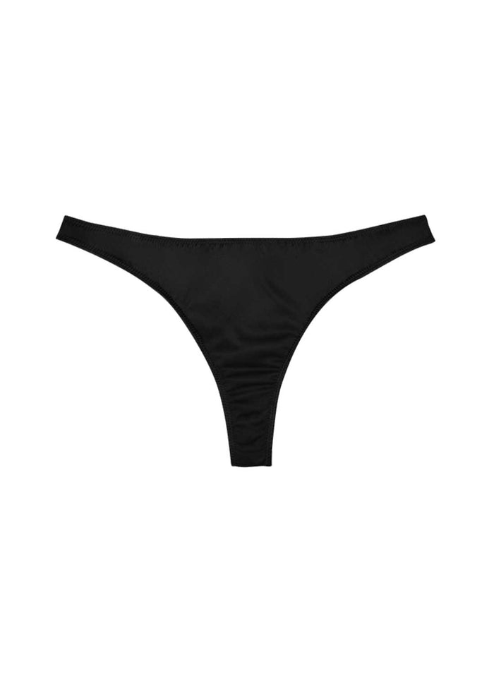 Luxe Thong-black-flat