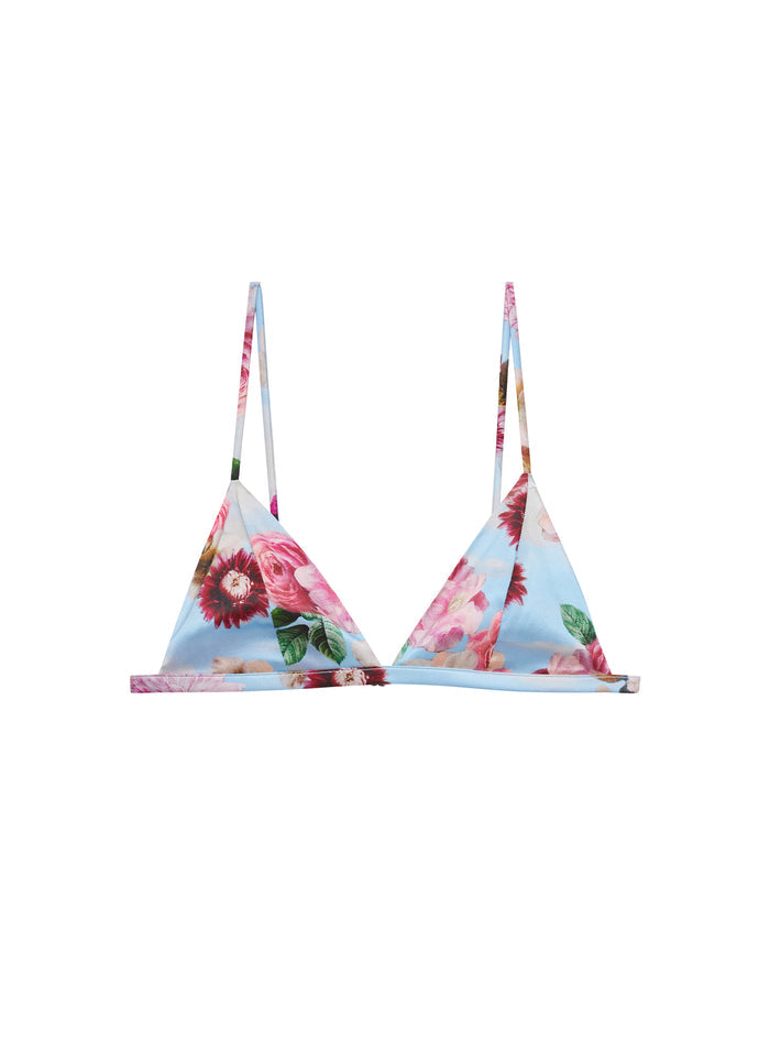 Luxe Triangle Bra-dream of fleur print-flat
