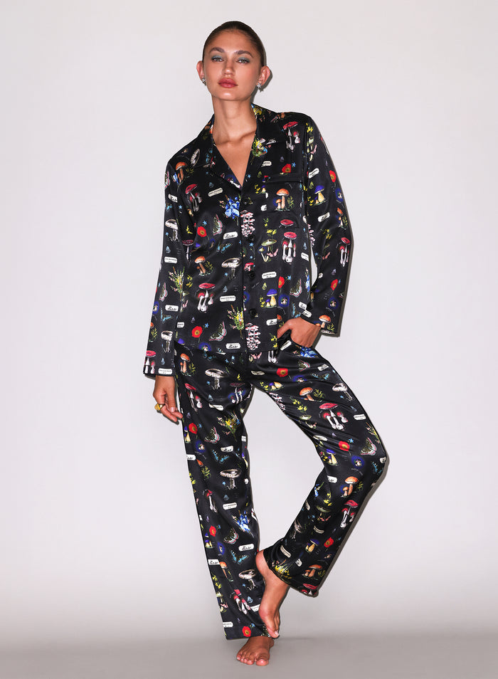 Magical Mushroom PJ Top-mushroom print-Fleur du Mal