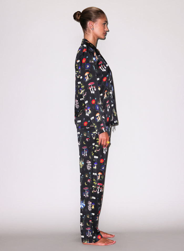 Magical Mushroom PJ Top-mushroom print