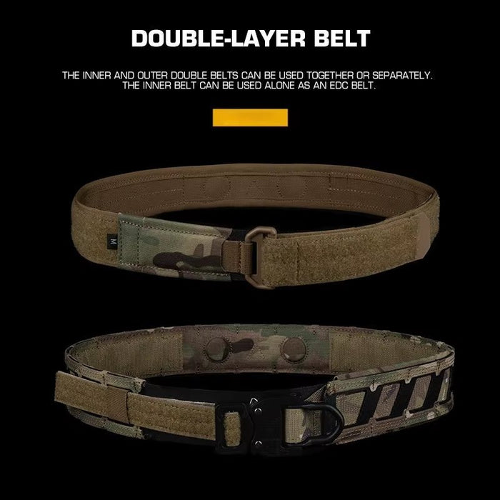 Magnetic MOLLE Battle Belt – Double-Layer Tactical Belt Systems