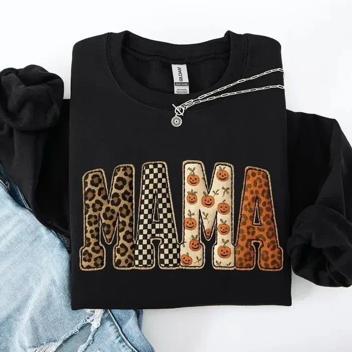 Mama Halloween Pumpkin Sweatshirt